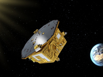 Visualisierung LISA Pathfinder (Credits: ESA–C.Carreau)